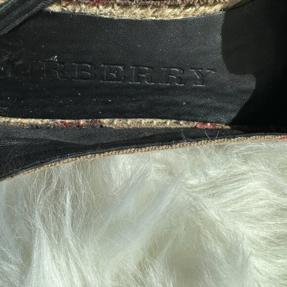 BURBERRY HOUSE CHECK PATTERN ESPADRILLES Size 39.5 - Picture 7 of 7